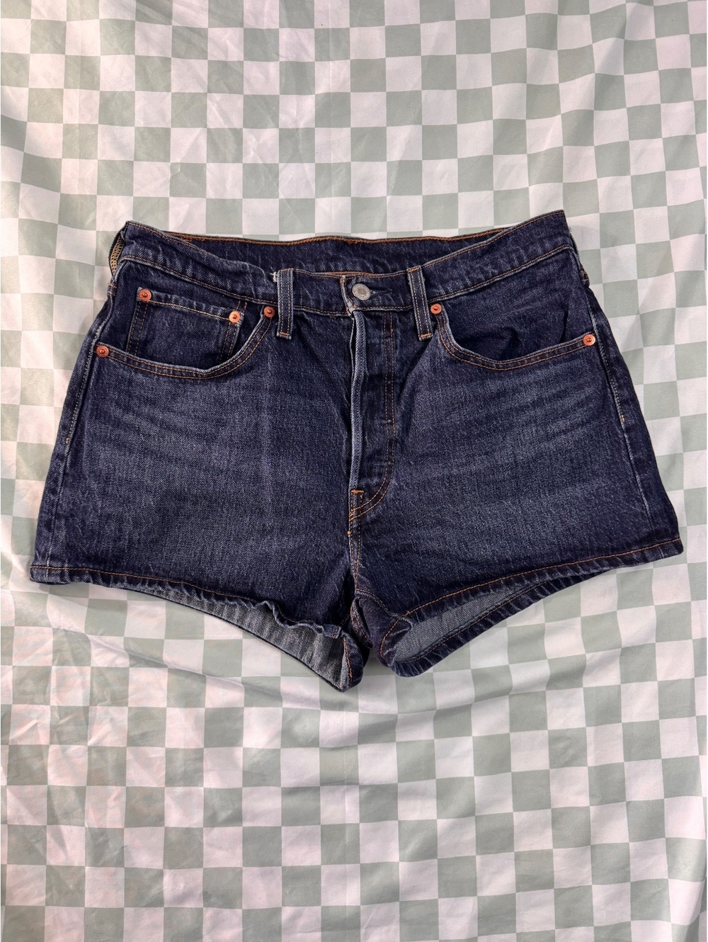 Levi's 501 Dark Blue Denim Shorts W30